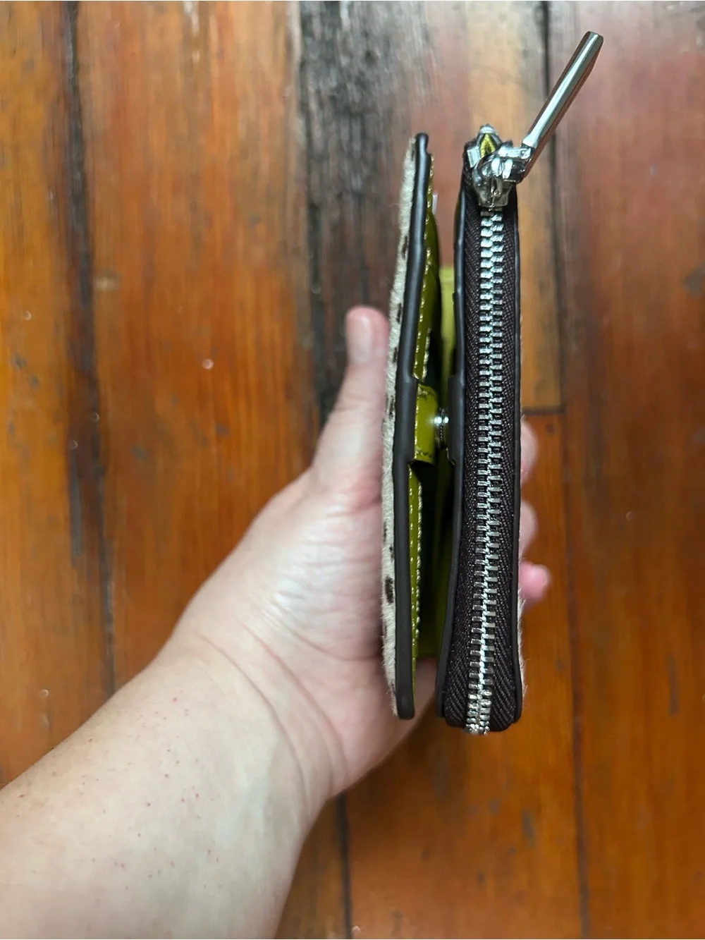 kate spade Haircalf Small L-zip Wallet